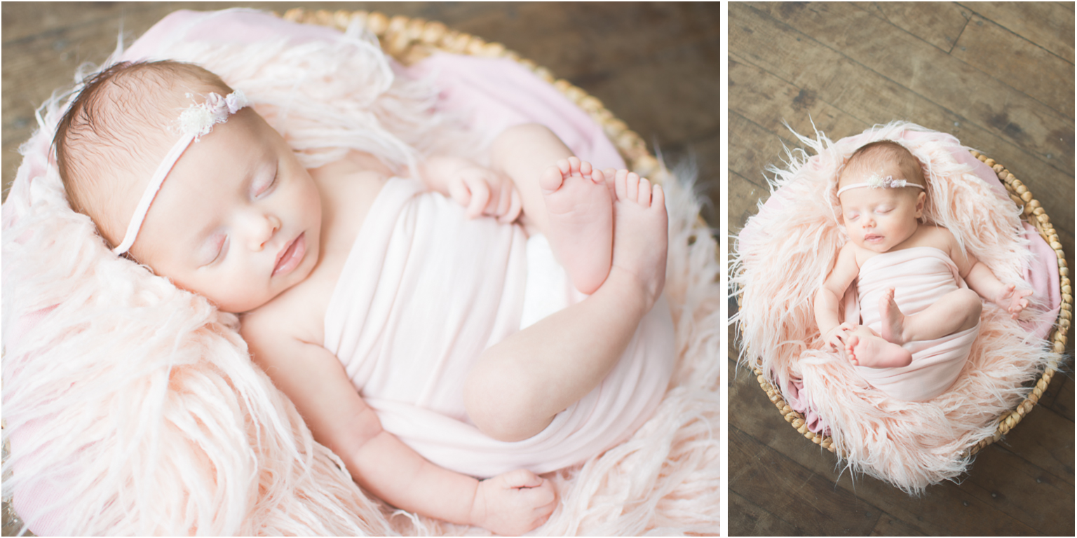 Newborn Photography Brand Video pink basket
