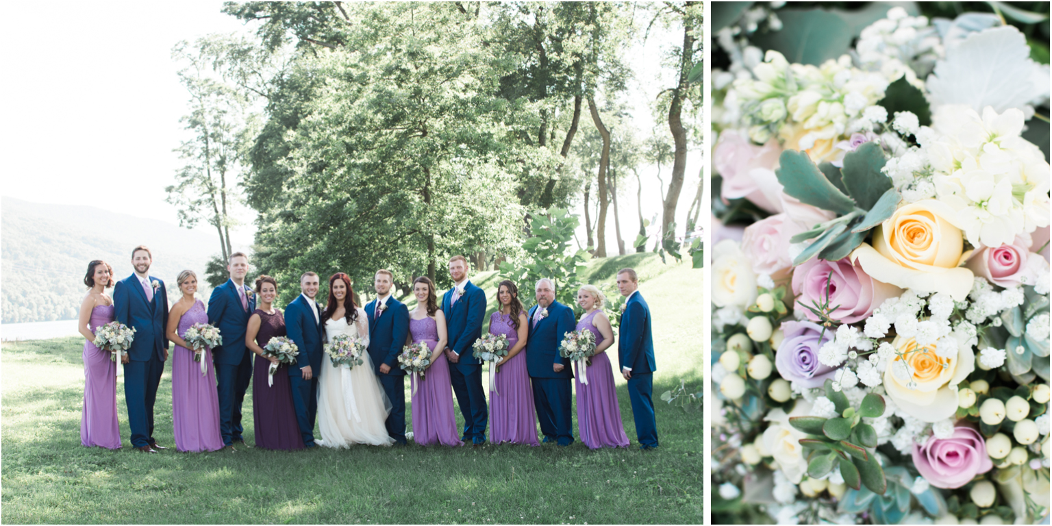 Married WIlliamsport PA Wedding bridal party flowers