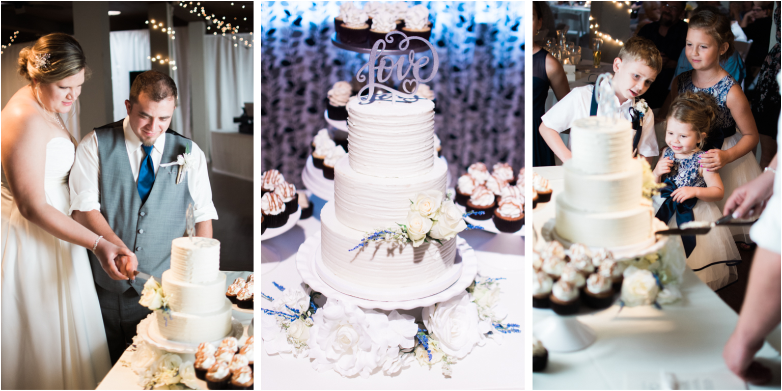Married Williamsport PA Wedding Photographer Milton Lewisburg details cake