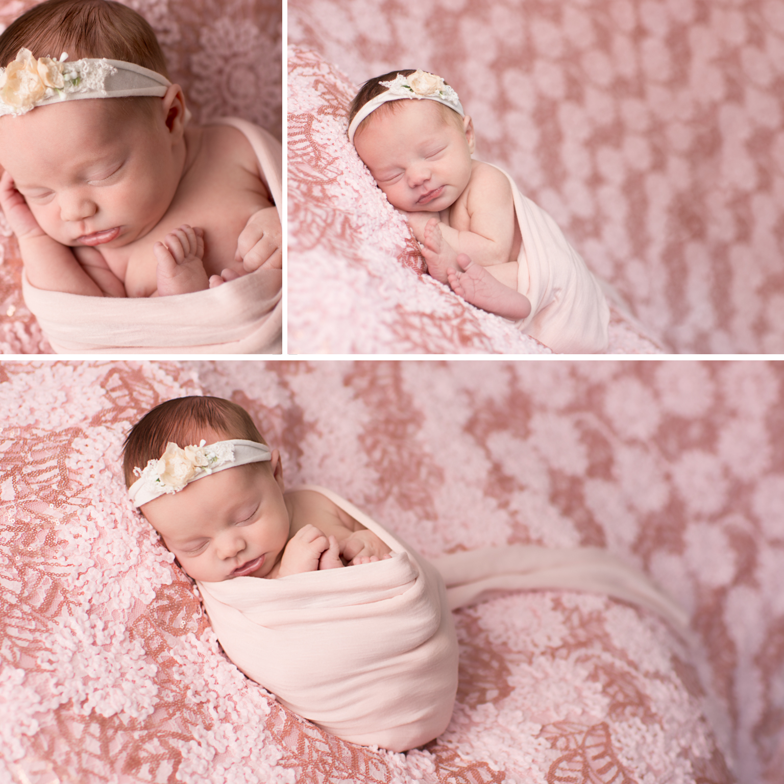Baby Photography Pink Floral headband