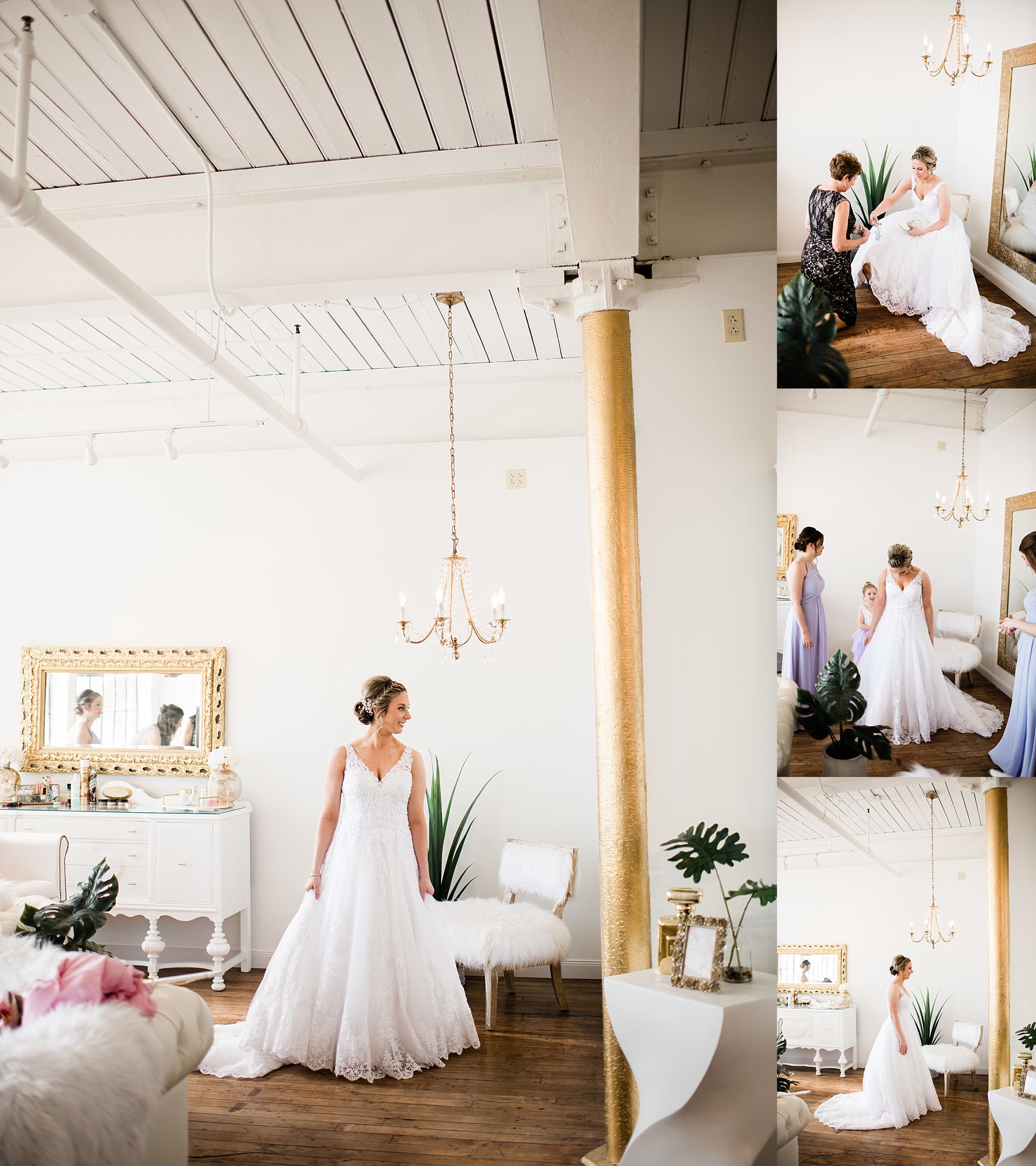 Williamsport PA Wedding bridal party studio space final touches