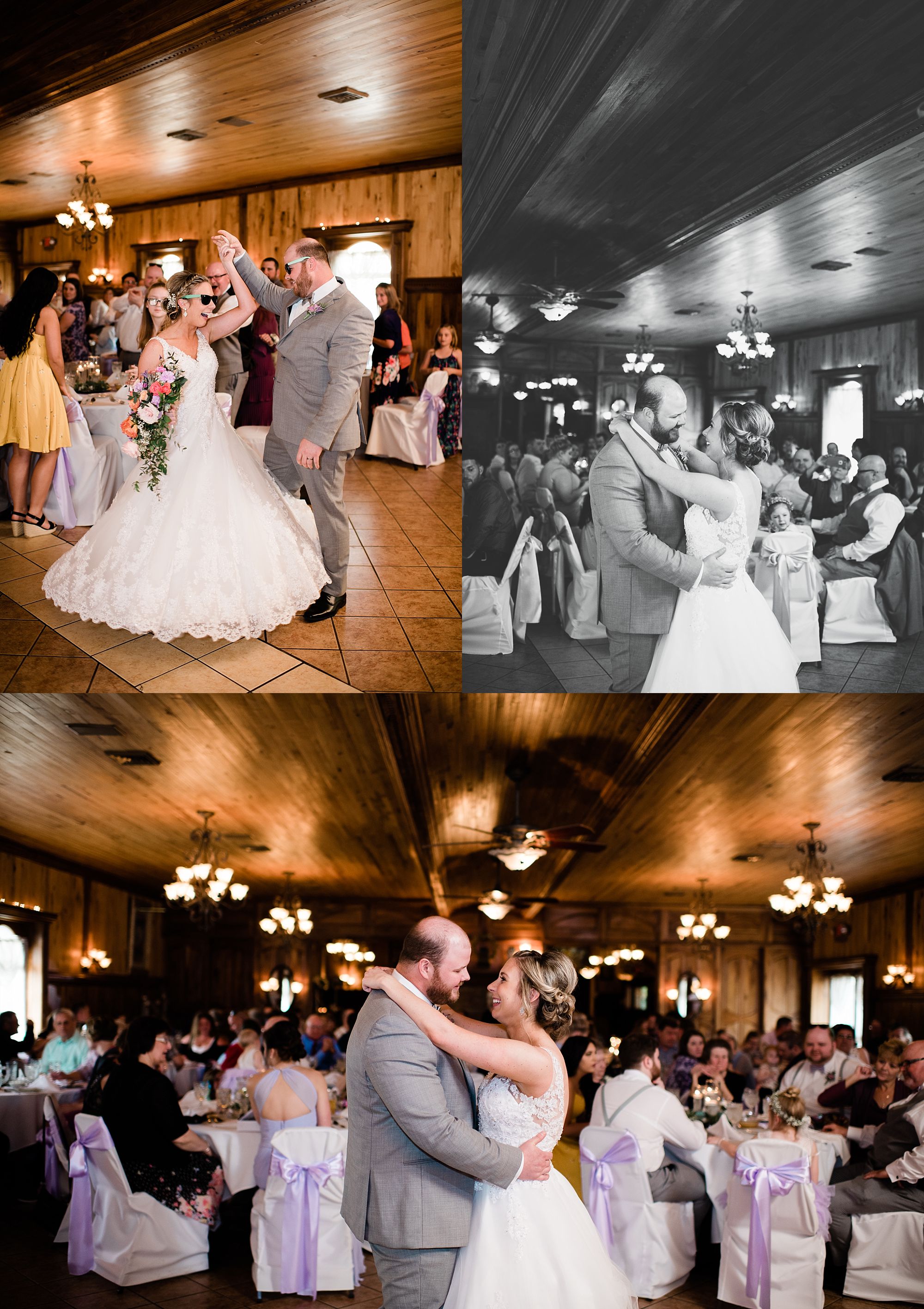 Williamsport PA Wedding bridal party couple  first dance