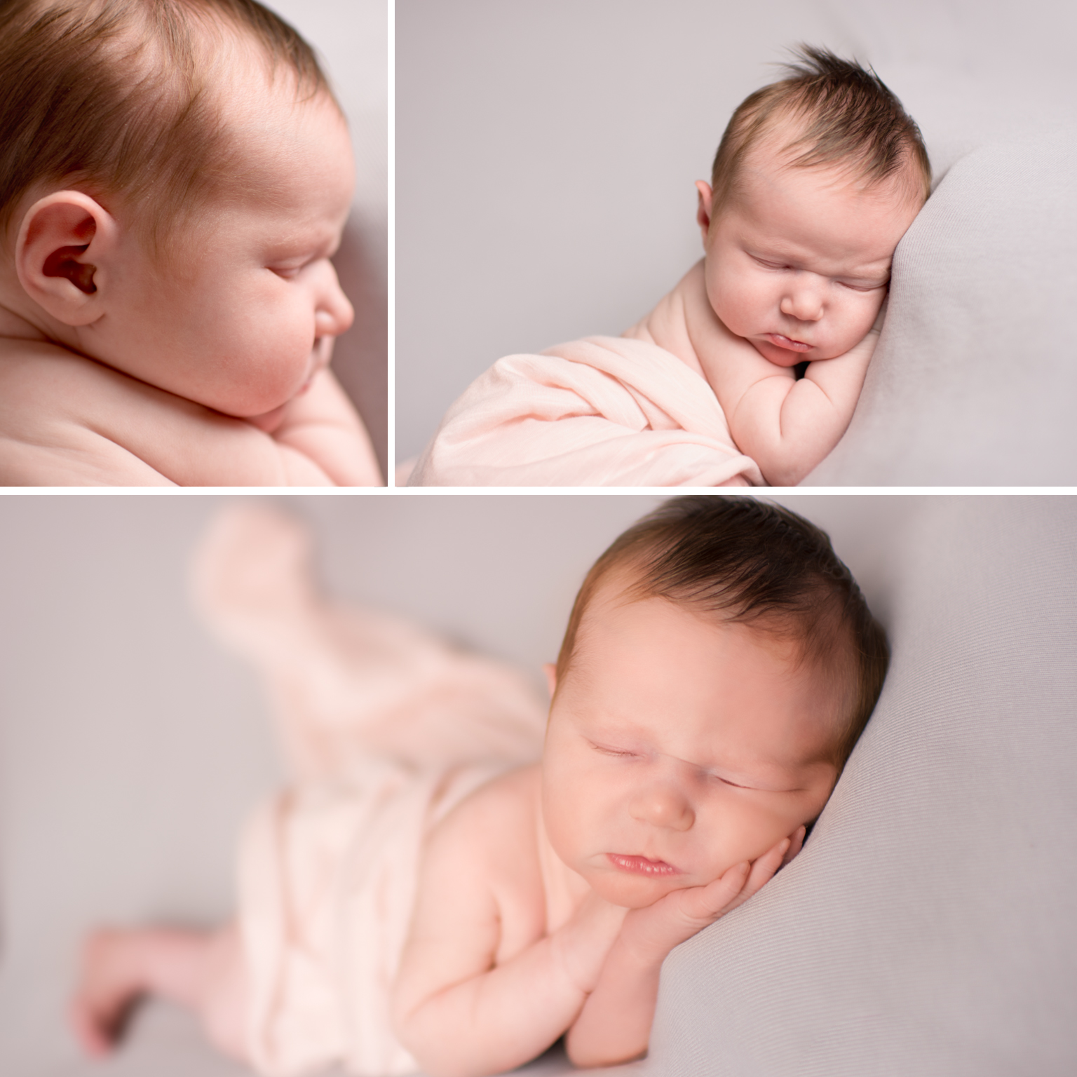 Williamsport PA Lifestyle newborn session posed girl pink