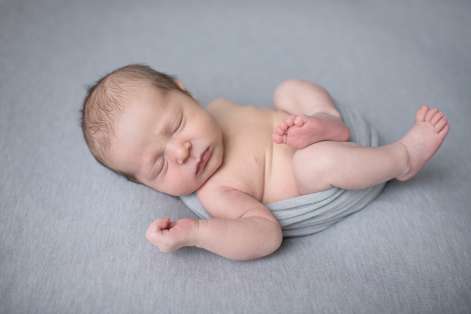 Williamsport pa newborn photography baby boy neutral gray