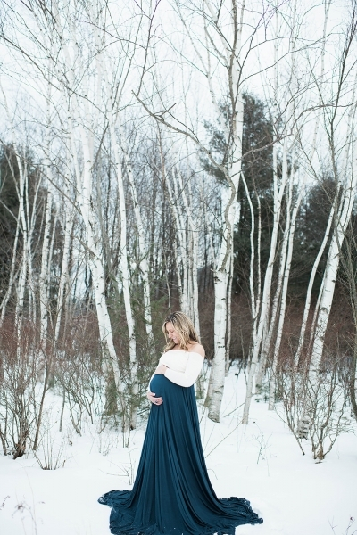 Emma Ivory with Navy Blue Skirt